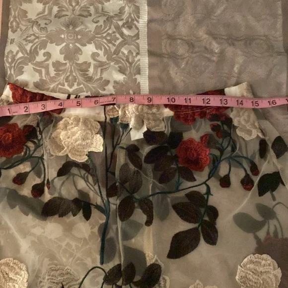 K-TOO Los Angeles Floral Sheer Pants size L - Picture 9 of 12